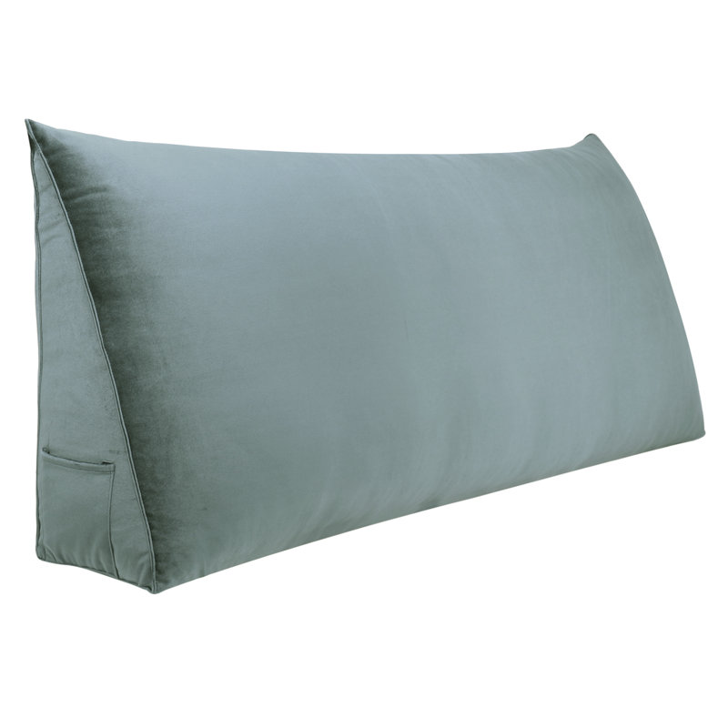 Triangular Backrest Cushion, 50cm x 160cm, Grey