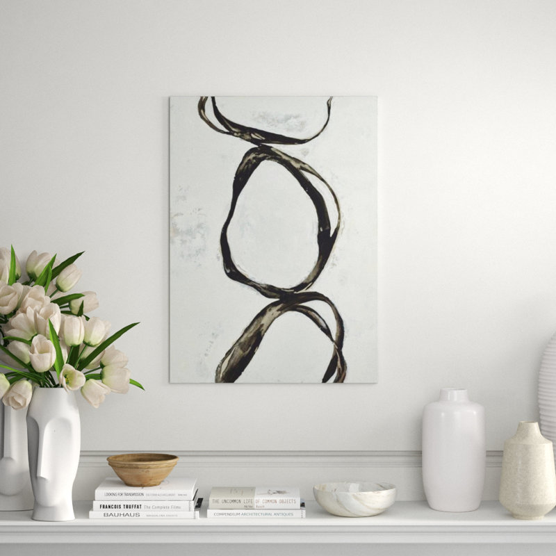 Black Tail Painting by Sara Brown, Glass Coat, 41" H x 30" W