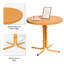 Table d'appoint de patio en acier orange-213714160