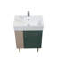 Lavabo de salle de bain vasque rectangulaire en céramique blanc brillant seulement