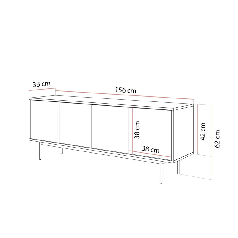 Unfinished TV Stand for TVs up to 49"