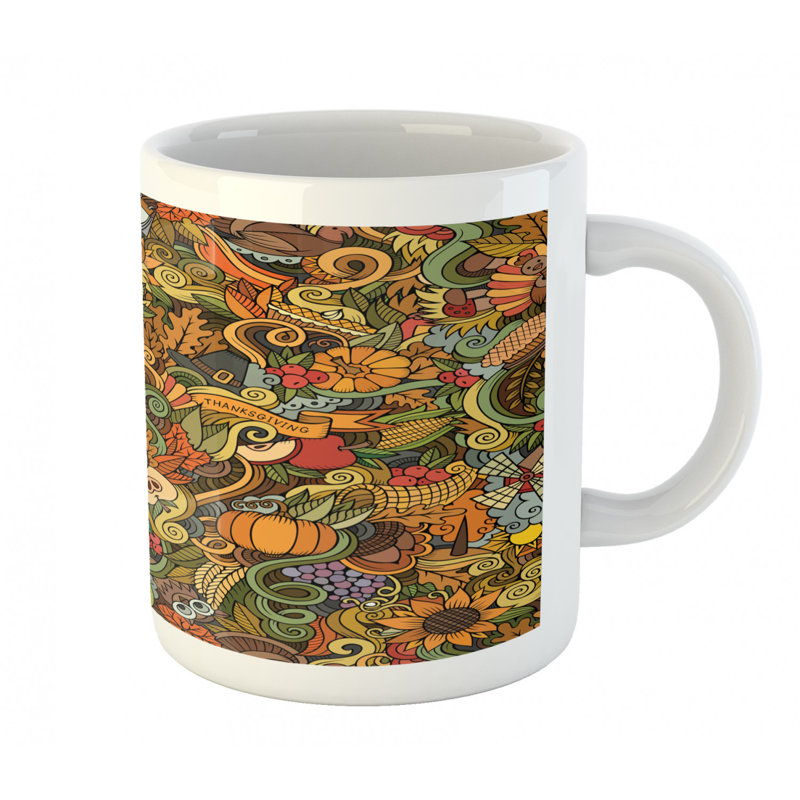 Grande tasse à café automne