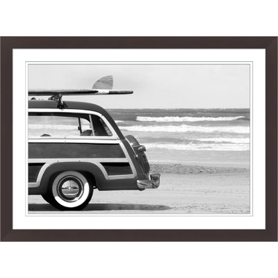 B And W Beach Car 2 Print