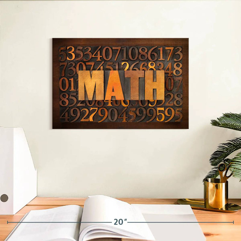 Math On Numbers, 8" H x 12" W