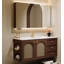 Meuble-lavabo en bois d'hévéa français avec lavabo en céramique