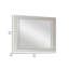 Miroir de commode Rikio 38 x 47, finition moderne en stratifié blanc ultrabrillant