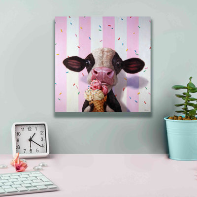 'Mooo-Licious' by Lucia Heffernan, Canvas Wall Art