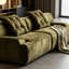 Canapé modulaire en polyester vert