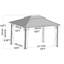 16 pi. L 12 pi. D Pavillon de jardin