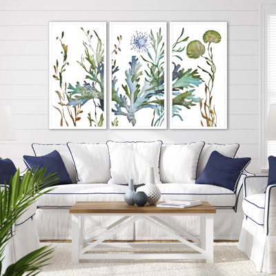 «Underwater Living I» par Holloman - Shadowbox, peinture sur plastique / acrylique