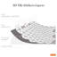 Honey Mini Hexa White Glossy 3D Tile Stickers 28 x 20cm