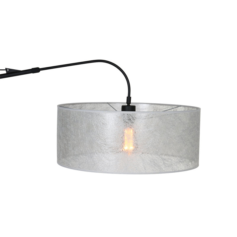 Owings Swing Arm Sconce, Black, Steel