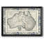Carte bordée de l'Australie, reproduction sur toile-64214545-64214575