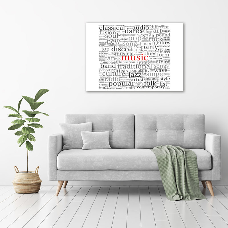 Musical Genres - Wrapped Canvas Print