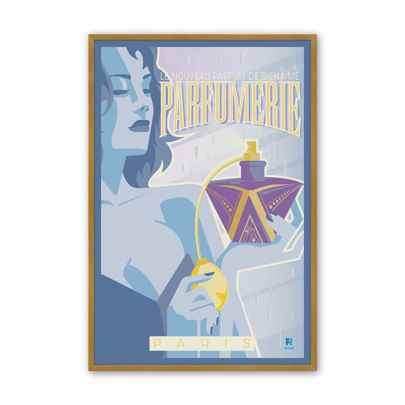 Impression de velours parfum de rêve, H 17,25 po x l 13,25 po, Impression encadrée sans passe-partout, Or poli