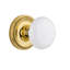 Rope Rosette with White Porcelain Door Knob-503643172-508294313