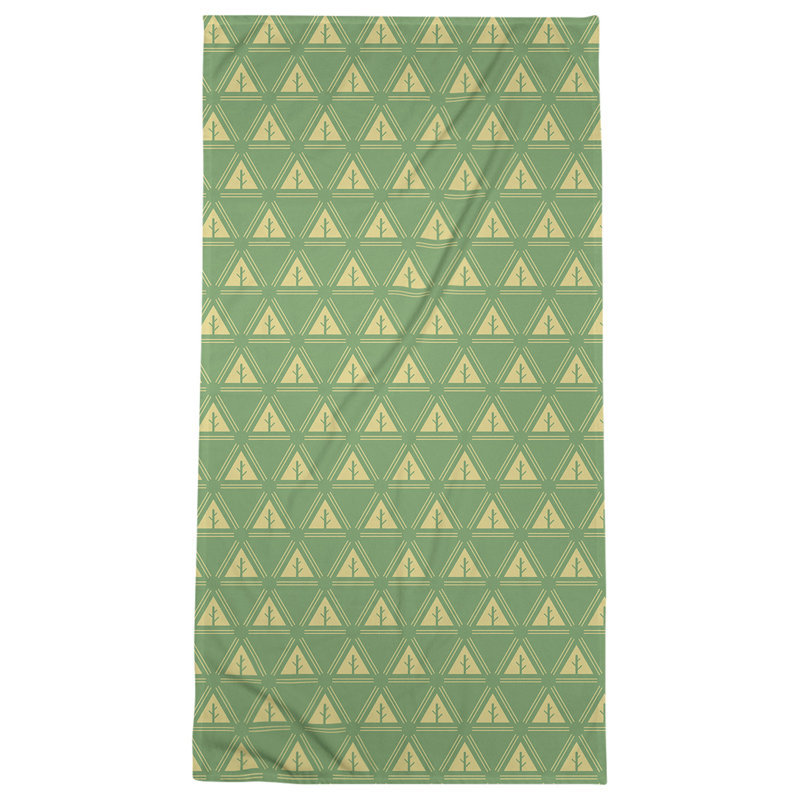 Barbra Beach Towel, Green/Gold