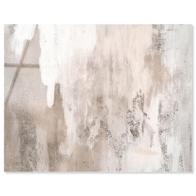Art mural en verre acrylique sans cadre Striated Texture II