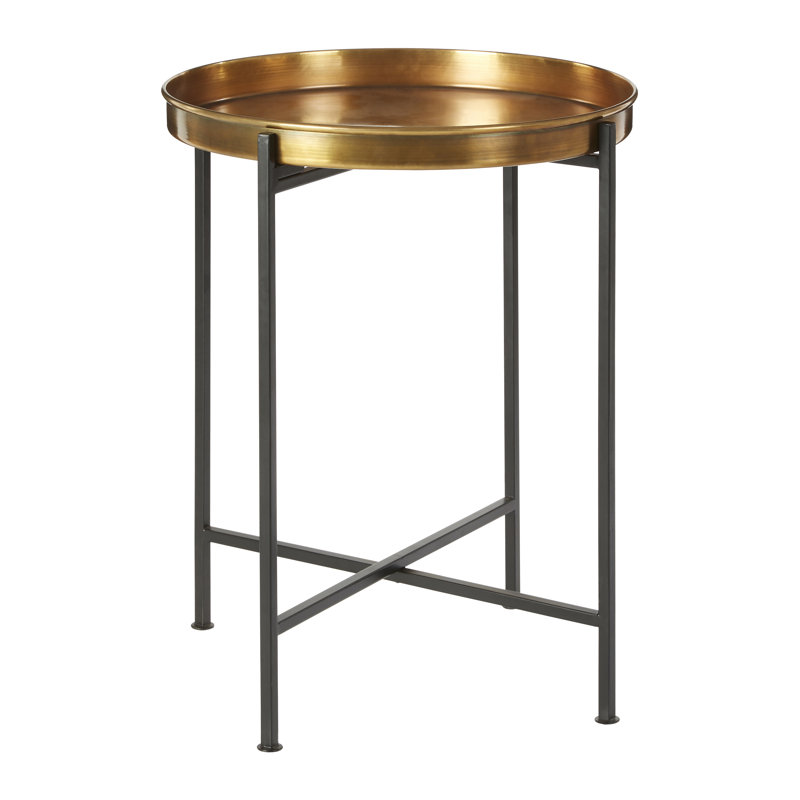 Dunnigan Tray Top Cross Legs End Table