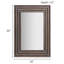 1 miroir rectangulaire en bois et rotin PCS (miroir inclus seulement)