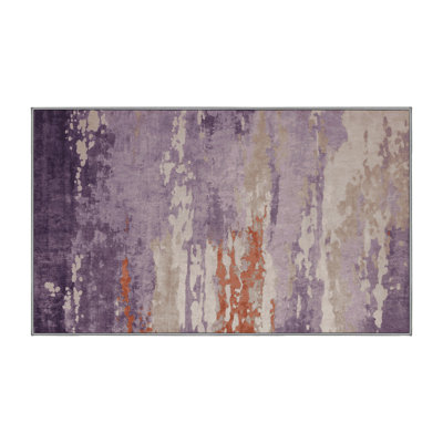 Machine Washable Gray Area Rug