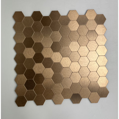 Metal Peel and Stick Mosaic Tile