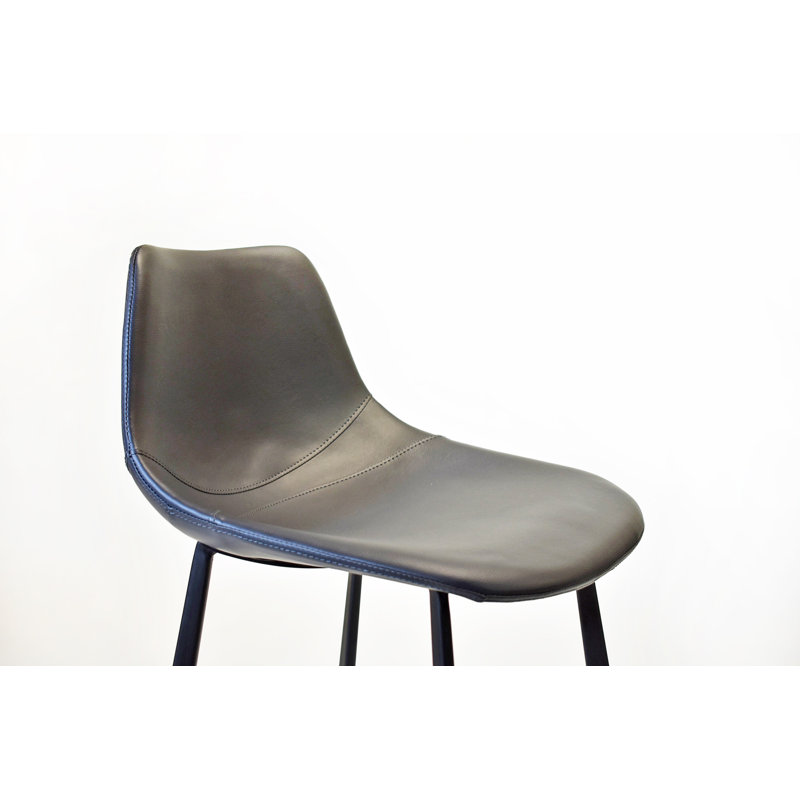 Tabouret de bar et de comptoir Pablo, Gris foncé, Tabouret de comptoir (assise de 26 po de hauteur)