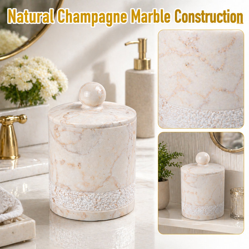 Marble Bathroom Storage Container
