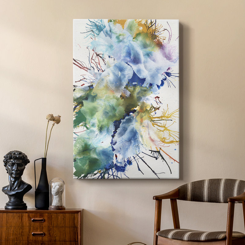 Like An Iris I -Custom Wrapped Gallery Cavas, 27" H x 18" W