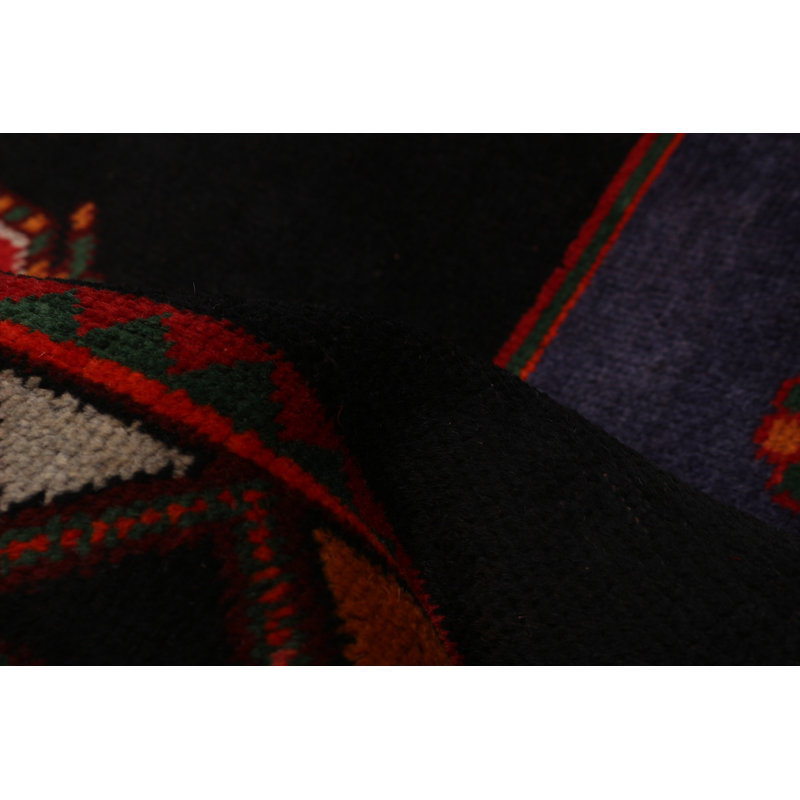 Tapis de couloir unique en laine des années 1990 4 pi 10 po x 12 pi 10 po Haroldean