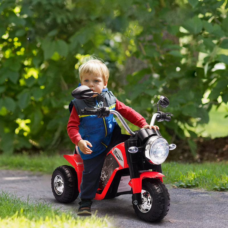 Red 6-Volt Kids Electric Ride-On Motorcycle