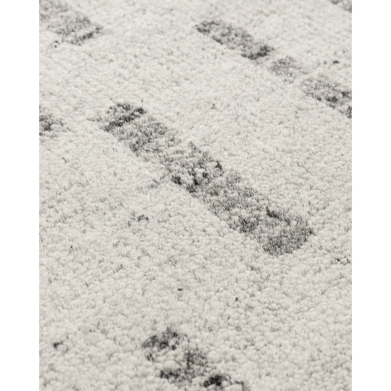 Organic Handmade Cotton and Wool Striped Area Rug