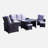 Teak 5 - Person Patio Conversation Sets with Cushions