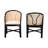 Norah Fabric Rattan Arm Chair Dining Chair