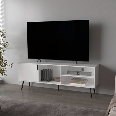 Mescal TV Stand With Multistorage, Door, And Open Compartments For Organized Living
