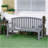 Outsunny 56" Outdoor Wood Bench, 2-Seater Garden Bench With Backrest And Armrest, Patio Bench For Patio, Porch, Poolside, Balcony, Gray-1875623807