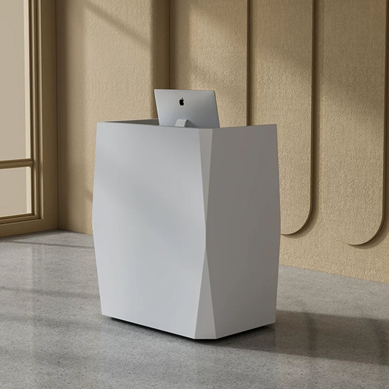 Modern Rectangular Manufactured Wood Reception Desk