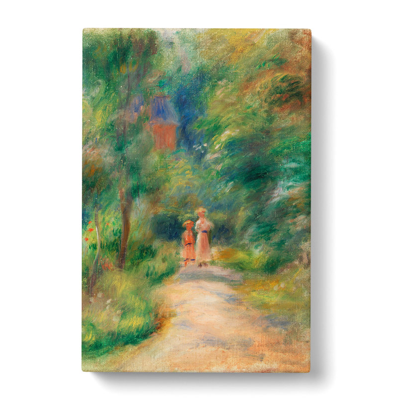 Two Figures On A Path by Pierre-Auguste Renoir - Wrapped Canvas Painting, 76cm H x 50cm W x 3cm D