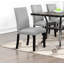 Ensemble de salle à manger moderne classique en bois naturel avec plateau rectangulaire en bois et chaises de chevet 6X