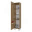 Armoire de rangement autoportante avec tablettes de rangement internes, grande porte simple, 4 tablettes intérieures, poignée et pieds en métal-128964502