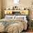 Kainyn Queen Size Storage Headboard, 62" Wide Headboard Only