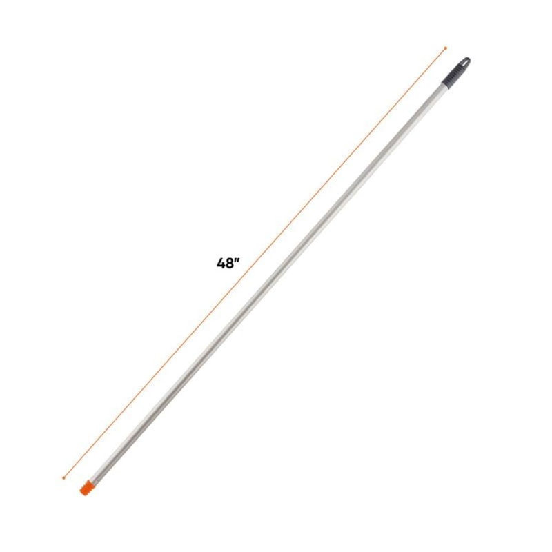 Poignée en métal très résistante Superio, pour vadrouille, brosse, etc. Longueur de 48 po, gris