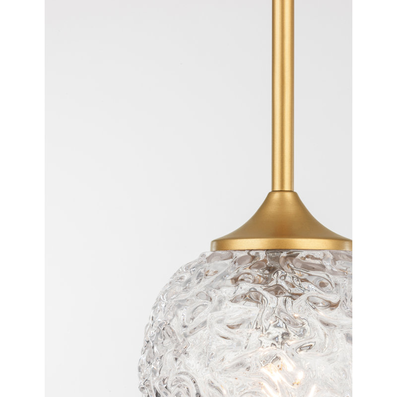 1 - Light Brushed Gold Sphere Pendant
