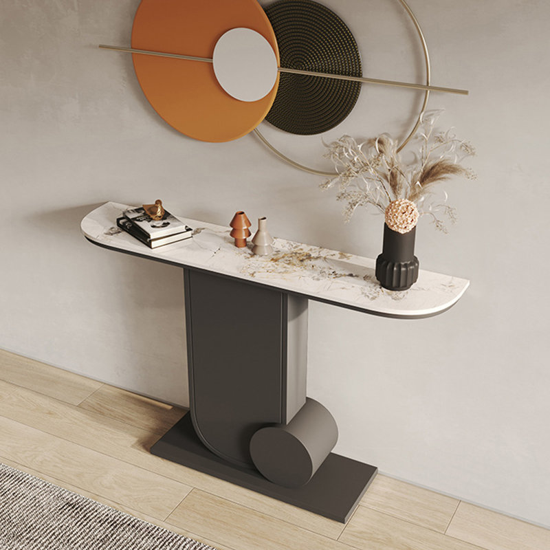 Console Table, 31.5" H x 47.2" W x 11.8" D, Black