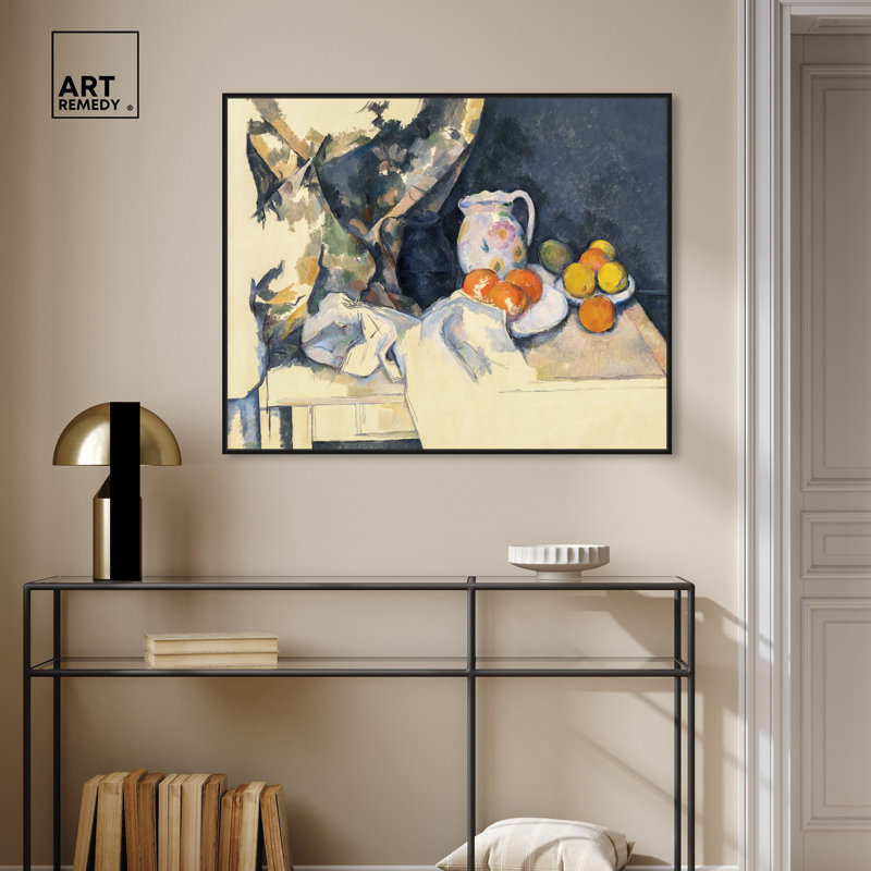Art mural Paul Cezanne, H 17 po x l 21 po, Cadre noir