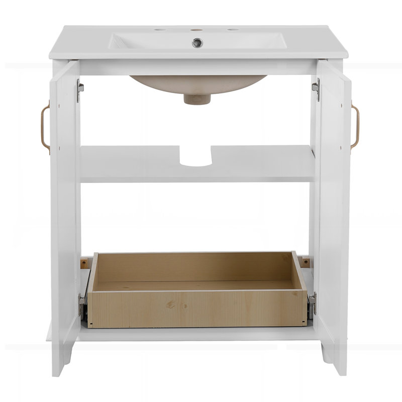 Meuble-lavabo 30 po avec lavabo en céramique