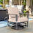2-Piece All-Aluminum Outdoor Swivel Rocking Armchairs With Cushions-892307202