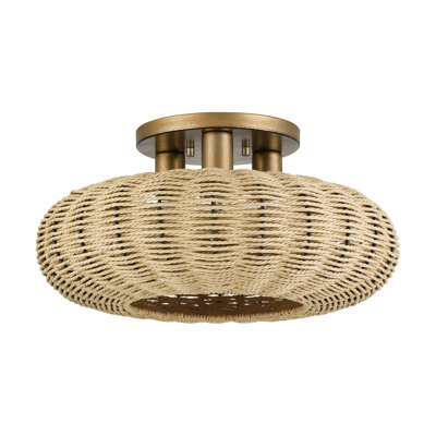 Grande lampe semi-encastrée 3 lumières Amileigh