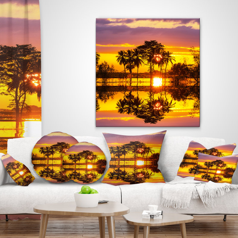 Coussin Trees, 16 po x 16 po, Carré