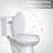 Elongated Toilet Seat With Grip-tight Bumpers Slow-close